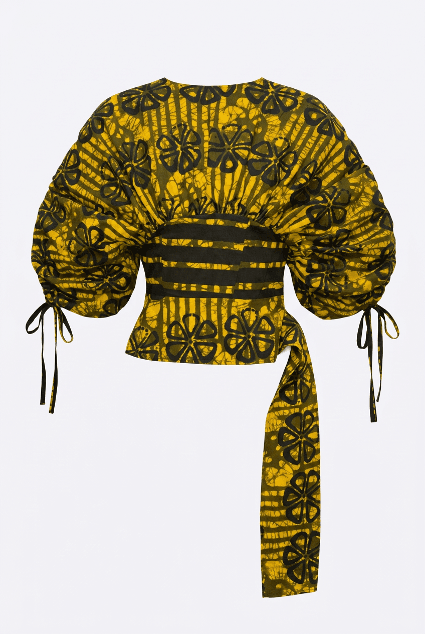 Adaora puff-sleeves blouse